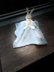 cozy sky bunny mini minky lovey